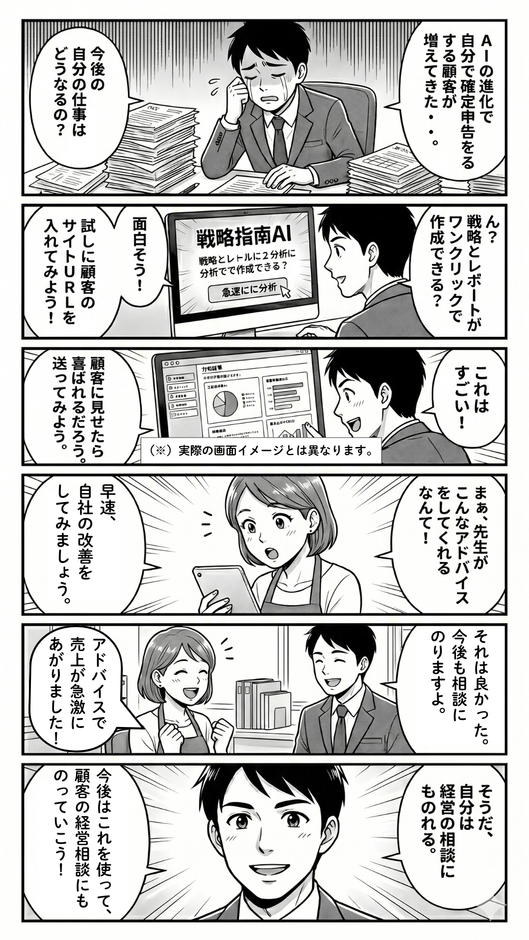 まんが: 税理士向け——顧問先の経営相談にのれるようになる